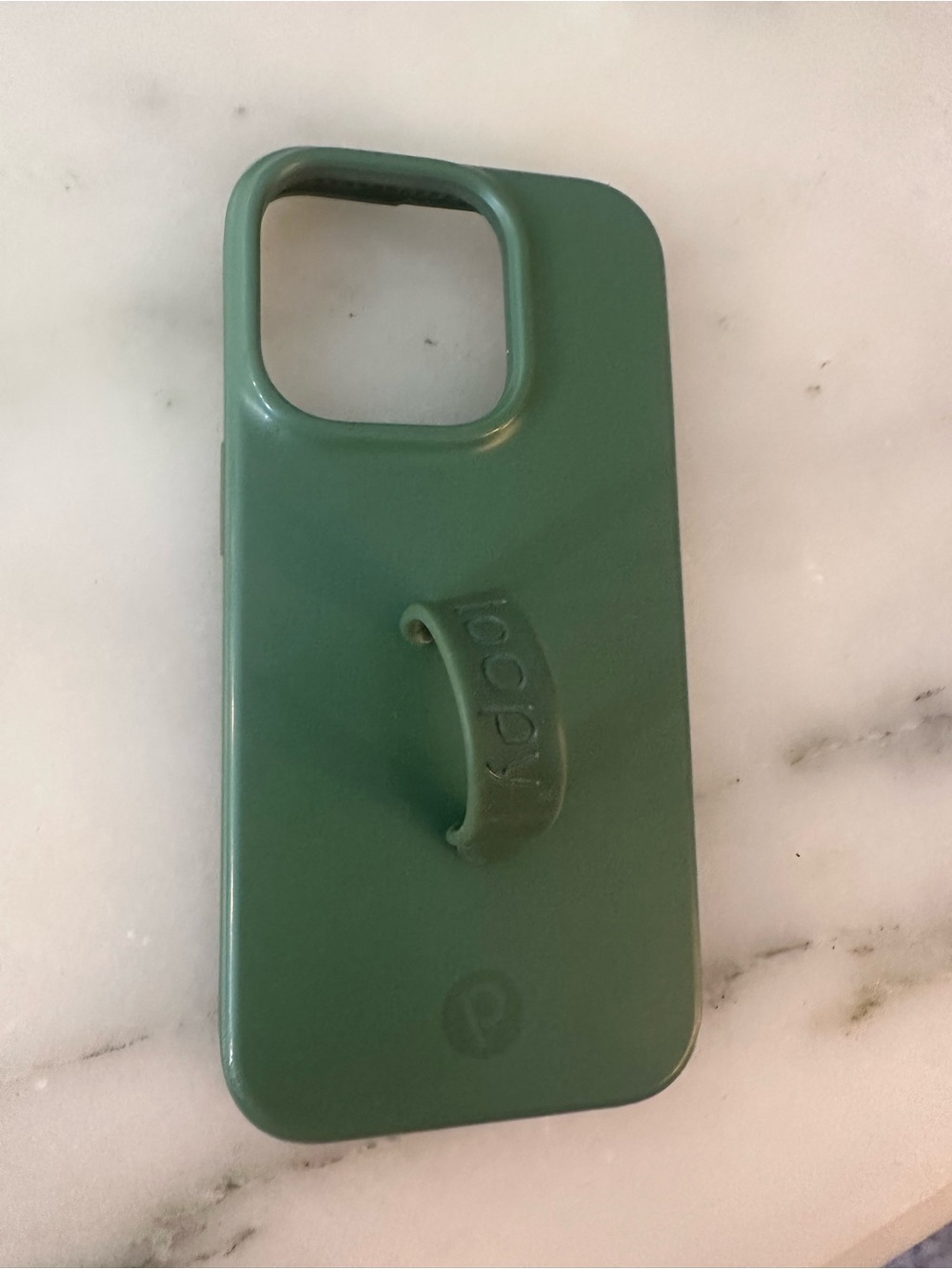 Green Silicone Phone Case with Grip